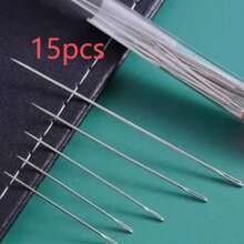 40/20/15pcs Large Eye Steel Sewing Needle Set, Hand Sewing Needles For Home Use, Large Eye Needle Threader Set, Traditional Large Eye Steel Needles For Elderly Hand Sewing Clothes And Quilts (Needle Case Color/Red And Blue Random), Fine Long Hand Sewing Needles For Clothes, Quilts And Embroidery, Multi-Functional Large Eye Needle Set, Home Hand Sewing Needles, Extra Large Hole Needles Suitable For Elderly Sewing Quilts - Multicolor - View 12