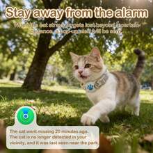 Pet Cat Anti-Lost Locator Collar Set, Includes Collar + Locator + Protective Case. Suitable For Find My Systems, Not Suitable For Android Systems. One-Click Tracking, Luminous Protective Case, Extra-Long Battery Life. For Locating Wallets, Luggage - Multicolor - View 12