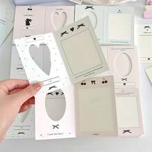 30pcs Mini Hollow Folded Greeting Cards, Message Cards, Couple Postcard Cards, Decorative Folded DIY Message Cards, Gift Decoration Cards, Folded Greeting Cards, Holiday Greetings, Postcard Thank You Cards, Birthday Party Invitations, Greeting Words, Holiday Universal Cards - C - View 7