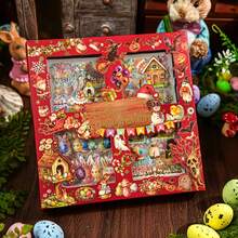 1 Box 100pcs Rich Pattern Material Stickers, Holiday Theme PET Sticker Gift Box, Christmas Easter Halloween Multi-Holiday Stickers For Planner Diary Photo Album Phone Case Luggage Desktop Decoration, DIY Collage Decorative Stickers, Cycling Stickers And Stickers Suitable For Cycling And Roller Skating Decoration - one-size - View 9