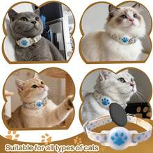 Pet Cat Anti-Lost Locator Collar Set, Includes Collar + Locator + Protective Case. Suitable For Find My Systems, Not Suitable For Android Systems. One-Click Tracking, Luminous Protective Case, Extra-Long Battery Life. For Locating Wallets, Luggage - Multicolor - View 11
