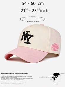 1pc Women's "NY" Trucker Hat Adjustable Design Stylish Embroidered Five-Panel Cap Perfect For Casual Wear, Parties Travel - Multi-color - View 8
