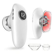Alat Pijat Kecantikan Multifungsi 3-in-1 dengan 2 Pengisap, Cocok untuk Punggung, Perut, Wajah, dan Kaki, Hadiah Natal - Putih - View 5
