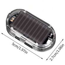 Solar Powered Car Alarm Warning Light, LED Flashing Simulated Alarm Light With Automatic Light Sensor, No Wiring Required, Car/Truck/SUV Decorative Indicator Light - A - View 9