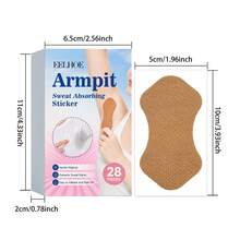 EELHOE ARMPIT SWEAT ABSORBING STICKER UNDERARM SWEAT PADS PREVENT SWEAT MARKS GENTLE & EASY TO USE 28 PCS - Underarm Sweat Pads - View 12