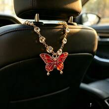 Vintage Butterfly Hanging Ornament For Car Interior, Perfect Holiday Gift, Decorates Steering Wheel And Rearview Mirror - Butterfly - View 7