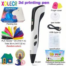 3D Printing Pen Set, Multi-Functional Doodle Drawing Art Painting Creation Pen, Includes 9m PLA Filament, Plug Not Included (Requires 5V2A Adapter Plug), 3D Pen Set For DIY Handmade Creators - Multicolor - View 15