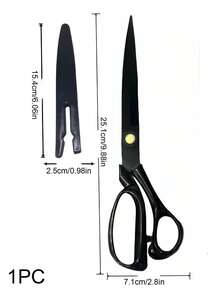 1pc Fabric Sewing Scissors,10 Inch Heavy Duty Professional Tailor Scissors,For Fabric And Leather Cutting,Sewing Trimming,Home Office Artists Dressmakers,DIY Christmas For Holiday Gift Giving - A - View 11