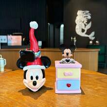 Disney 1pc Mickey Creative Classic Cute Christmas Hat Mouse Head Stitch Jewelry Holder, Watch & Bead Display Rack, Home Birthday Decor, Christmas Decoration, Home Storage - Animal - View 2