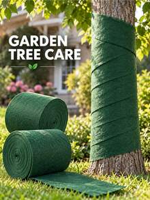 Winter Plant Protection Tree Trunk Wrap, Green Tree Wrap Roll, Frost And Cold Protection, Suitable For Young Trees, Shrubs, Fruit Trees, Seedlings And Garden Landscape Bark Covering Insulation Wrapping - A - View 5