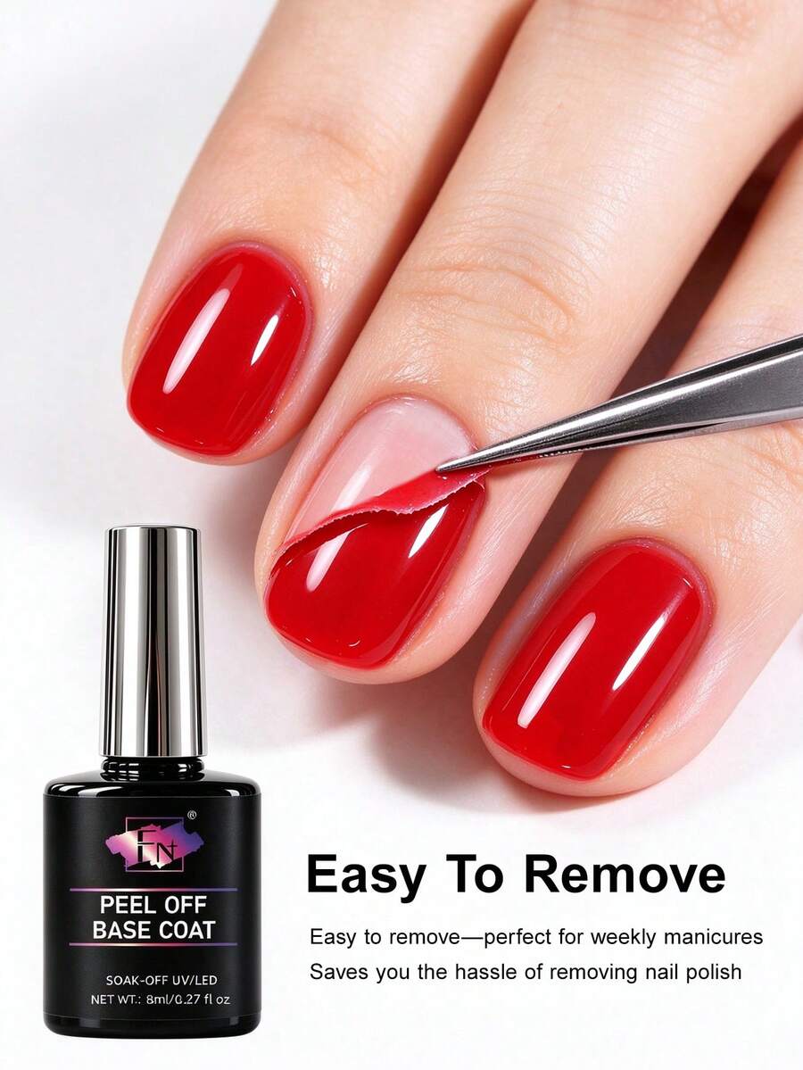 FN 1PC Peel Off Base Coat Nail Gel Fall Autumn Quick Color Change No ...