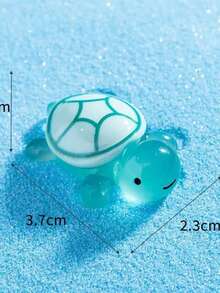 Figur Kura-kura Mini Resin Edukatif yang Bercahaya dalam Gelap, Desain Kura-kura Laut Kartun Lucu Berwarna-warni, Tekstur Jernih, Efek Bercahaya Sendiri, Kecil dan Indah, Cocok untuk Dekorasi Lanskap Mikro, Ornamen Akuarium, Dekorasi Meja yang Menyenangkan, Boneka Hewan Peliharaan Mini yang Menenangkan - MultiWarna - View 6