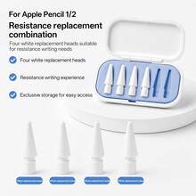 4 Replacement Tips For Apple Pencil, Made Of Durable Metal Material, Ideal Accessory For IPad. - Multicolor - View 5