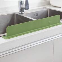 Silicone Sink Splash Guard, Kitchen Sink Splash Guard, Countertop Waterproof Strip, Suitable For Laboratory Sink, Vegetable Washing Basin, Waterproof Cover, Kitchen Essential, Bathroom Accessory, Home Essential - Multicolor - View 5