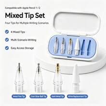 4 Replacement Tips For Apple Pencil, Made Of Durable Metal Material, Ideal Accessory For IPad. - Multicolor - View 7