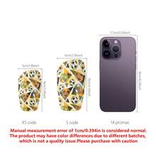 1 Pair Asymmetrical Soccer Pattern Shin Guards, Compact & Lightweight, Curved Design For Comfort, Suitable For All Players Soccer Accessories - Multicolor - View 3