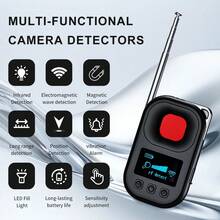 Multifunctional Camera Detector Hotel Anti-Spying Signal Detector Wireless GPS Locator Scanner Infrared Camera Detector Anti-Eavesdropping Magnetic Field Detection Device Portable Signal Detector - View 1