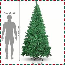 7ft/8ft Artificial Spruce Christmas Tree, 1000 Tips, Metal Base - Multicolor - View 2