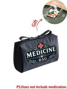Vintage Medicine Bag, Portable Storage Bag, Suitable For Travel, Home Organization, Perfect Gift For Mom, Friends, Medical Personnel. - Multicolor - View 13