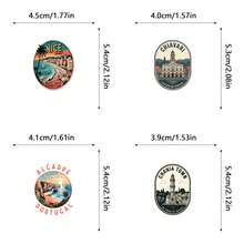 Travel Stickers, Art & Crafts, For Decorating Stationery, Water Bottles, Luggage, Refrigerator, Skateboard, Guitar - one-size - View 6