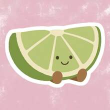 Fresh Healing Anthropomorphic Lime Slice Cartoon Print Stickers, Summer Energetic Phone Case Decorative Decals, Waterproof Vinyl Stickers - Durable Matte Surface, Self-Adhesive Bumper Stickers, Suitable For Cars, Windows, Laptops, Trucks, Water Bottles - Multi-Functional Durable Design, Car Stickers - one-size - View 11