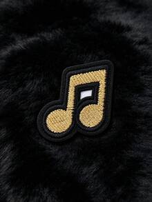 5Pcs/10Pcs Embroidered MusicNote Patch Embroidered Iron On Patches, Music Note Decor Patch 5.6 X 2.5cm For Jackets Jeans Backpacks Hats Clothing DIY Decoration - MusicNote - View 7