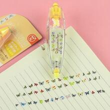 1pc Butterfly & Dinosaur Pattern Rolling Stamp Pen, With Various Colorful Patterns, For Scrapbooking And Stamping - A - View 2