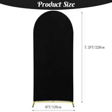1pc Spandex Arch Backdrop Cover, Wedding Arch Fabric Sleeve, Party Banner, Arch Dome Frame Cover, Double-Sided Elastic Backdrop, Suitable For Wedding Reception, Birthday Party, Garden Outdoor Ceremony - View 27