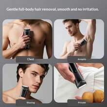 Men's Electric Hair Clipper, Beard Safety Razor, Intimate Area Grooming, Home And Travel Personal Shaving Tool, 500mAh - View 10