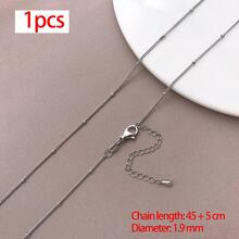 1pc 18K Gold Silver Brass Satellite Chain Necklace Base Thin Delicate Blank Chain For DIY Handmade Jewelry Making Necklace Craft Accessories - Multicolor - View 10