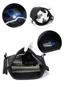 Simple Sports Fitness Backpack For Men, Waterproof Cycling Small Backpack, Lightweight Drawstring Bag For Swimming, Running, Fitness, Women's Lightweight Drawstring Backpack, Basketball Bag For Men And Women, Casual Backpack, Waterproof Storage Bag, Water-Resistant Drawstring Backpack, Foldable Solid Color Swimming Sports Bag, Large Capacity Dance Bag, Swimming Yoga Bag, Drawstring Simple Training Backpack, Basketball Football Backpack, Outdoor Activity Event Marathon Backpack - Multicolor - View 9