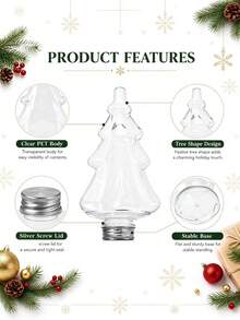 4pcs Christmas Tree Gift Bottles 400ML - Perfect For Milk, Tea, Coffee And Juice - Suitable For Outdoor Camping, Picnic And Holiday Party, Christmas Decoration - View 4