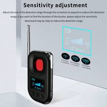 Multifunctional Camera Detector Hotel Anti-Spying Signal Detector Wireless GPS Locator Scanner Infrared Camera Detector Anti-Eavesdropping Magnetic Field Detection Device Portable Signal Detector - View 7
