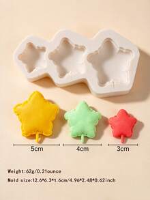 Heart Star Cloud Moon Number Lollipop Silicone Mold 3D, Chocolate Fondant Candy Cake Decorating Mold, DIY Jewelry Resin Pendant Plaster Modeling Clay Craft Tool, Non-Stick Easy Clean Reusable Kitchen Baking Supplies - Light Grey - View 11