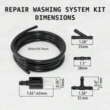TRTY Universal Windshield Washer Check Valve Kit, Compatible With Toyota, Scion, And Other Brands Windshield Washer Nozzle Check Valve, Replacement For OE: 85321-26020, 85321-28020 Windshield Washer Spray Cleaning Accessories - Windshield Washer Check Valve Kit - View 3