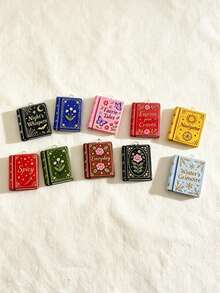 20 buah Liontin Buku Ajaib Warna-warni, Dekorasi Gantung Gaya Bohemian, Cocok untuk Pembuatan Perhiasan DIY dan Kerajinan Tangan, Anting, Kalung, Gantungan Tas, Gantungan Kunci, Bahan Stiker DIY Casing Ponsel - MultiWarna - View 4