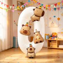 Capybara Balloon Set, Includes Number Foil Balloons, Capybara Foil Balloons, Suitable As Surprise Gift For Kids, For Decorating Healing Style Birthday Party And Other Occasions - View 21
