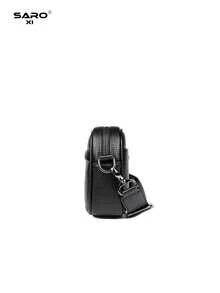 Men's Fashion Casual Crossbody Bag, Large Capacity, Youth Gift, Street Style, Horizontal Design, New Arrival - Black - View 8