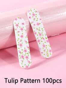 100/50/30/20/12/10/5/1pc Mini Nail File, Double-Sided Durable Portable Manicure & Pedicure Tool, Black Compact Design, Suitable For Natural And Artificial Nails - Multicolor - View 13