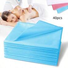 10pcs Disposable Bed Sheets, Waterproof Bed Cover, Blue - Blue - View 11