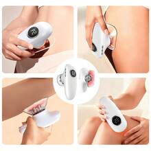 Alat Pijat Kecantikan Multifungsi 3-in-1 dengan 2 Pengisap, Cocok untuk Punggung, Perut, Wajah, dan Kaki, Hadiah Natal - Putih - View 4