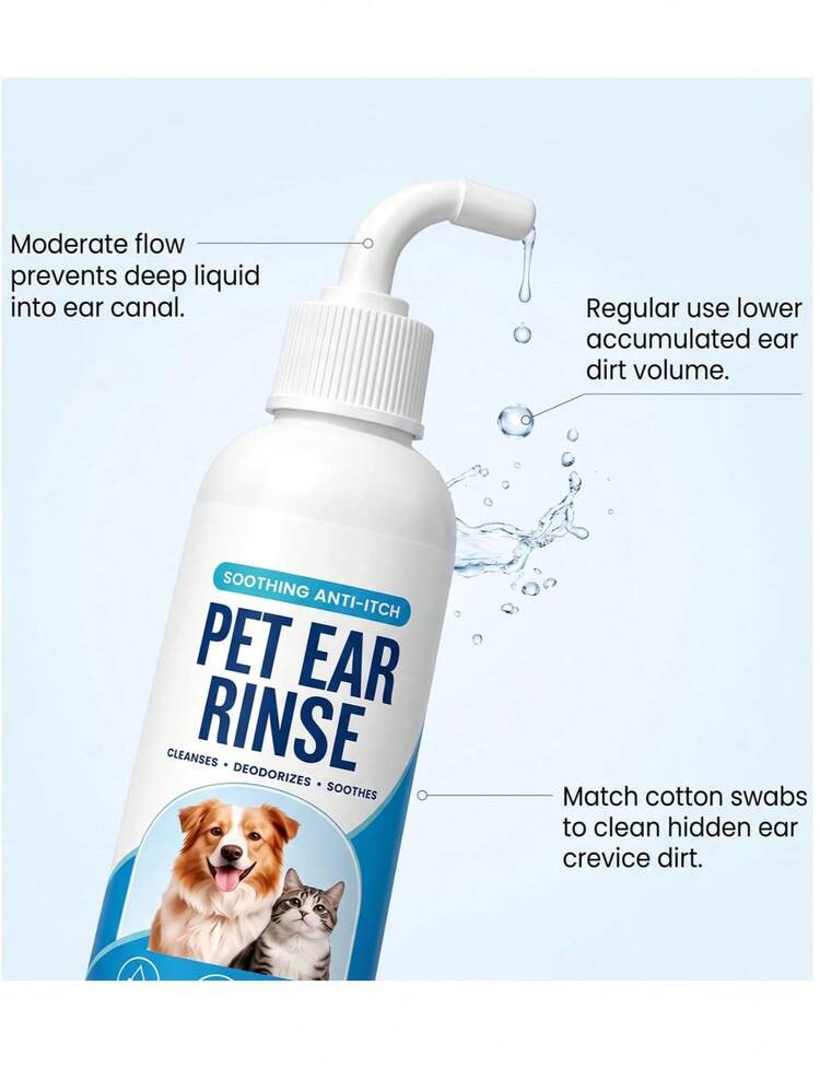 Pet Ear Cleaner For Dogs & Cats, Gentle Dissolves Ear Wax & Dirt, Supports Ear Health, Daily Ear Care Must-Have For Pet Owners, Ideal Gift For Friends With Pets - View 4