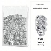 1440pcs Fully Transparent Crystal Rhinestones, Flat Back 3D Glass Rhinestones, Size Range [1.5-6.3mm], Suitable For DIY Decoration, Handicrafts, Clothing, Accessories, Shoes, Phone Cases, Cups, Room Decor, Book Binding, And More - Pure Transparent Style - View 18