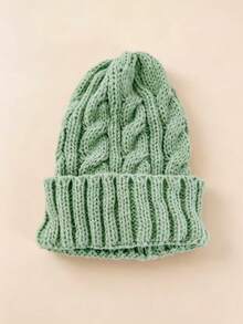 Unisex Solid Color Street Style Distressed Knit Beanie Hat, Warm Outdoor Fashion Couple/Student Knitted Cap, Suitable For Daily Wear, Autumn/Winter - Multicolor - View 9