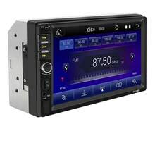 VENBES 7 Inch Double‑DIN Car Stereo Wired CarPlay Android Auto Mirror‑Link MP5 Car Radio + 12‑LED Rear‑View Camera Bluetooth FM USB AUX - With Steering Wheel Remote - View 9