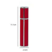 Luxury Leather Lipstick-Shaped Perfume Refillable Bottle, Mini Portable Perfume Sample Spray Bottle, Travel Perfume Dispenser, Multiple Colors Available - White - View 9