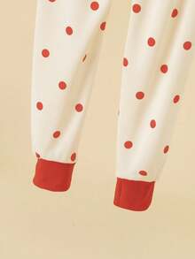 5 Sets Send 1 Set Random Color Boys Cartoon Underwear Set Cute Print Medium Thick Long Sleeve Long Pants Loungewear Set Autumn Clothes Autumn Pants Christmas - Multicolor - View 3