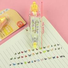 1pc Butterfly & Dinosaur Pattern Rolling Stamp Pen, With Various Colorful Patterns, For Scrapbooking And Stamping - A - View 4