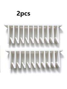 Lid Storage Rack, Under Cabinet Multi-Slot Lid Holder, Kitchen Organizer Rack, Under Sink Storage Rack, 5 Hooks/10 Hooks (Multiple Colors) Available, Space-Saving Wall-Mounted Kitchen Storage Rack, Sturdy Container Lid Holder With Installation Hardware, Built-In Cabinet Organizer, Keeps Lids Neat And Easy To Access, Suitable For Various Jar Lids - View 16