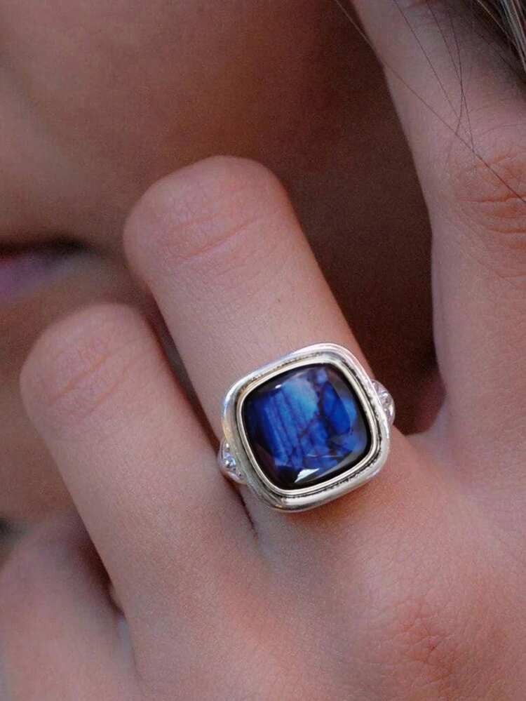 1pc Beautiful Ring For Women Wedding Engagement Party Jewelry Valentine's Day Gift - 9# - View 1